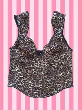 Urban Outfitters Leopard Print Corset Top